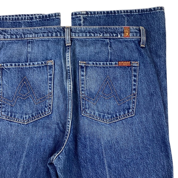 7 For All Mankind High Rise Flare Jeans - Picture 6 of 8